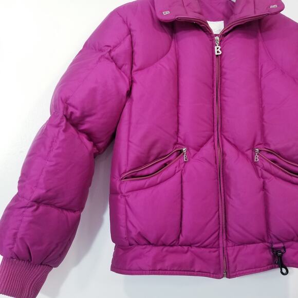 Bogner Fuchsia Goose Down Puffer Ski Winter Jacket - Picture 2 of 16